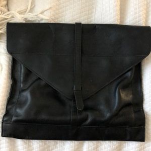 VINTAGE genuine leather clutch